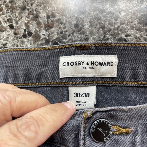 Crosby & Howard Jeans Men’s Size 30x30 Gray washed out look - Picture 4 of 10